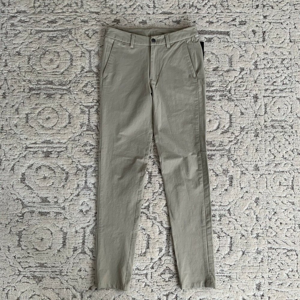 Lululemon Slim Commission Pant 28 waist 34"L New with Tags Khaki